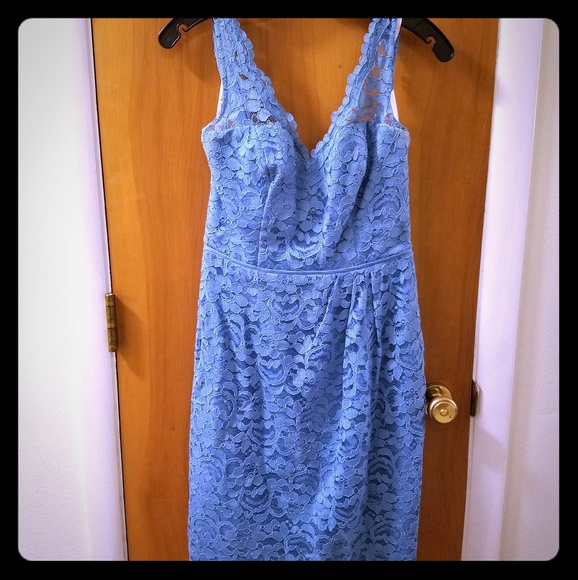 David's Bridal Dresses & Skirts - Blue lace dress David's Bridal Dresses & Skirts - Blue lace dress